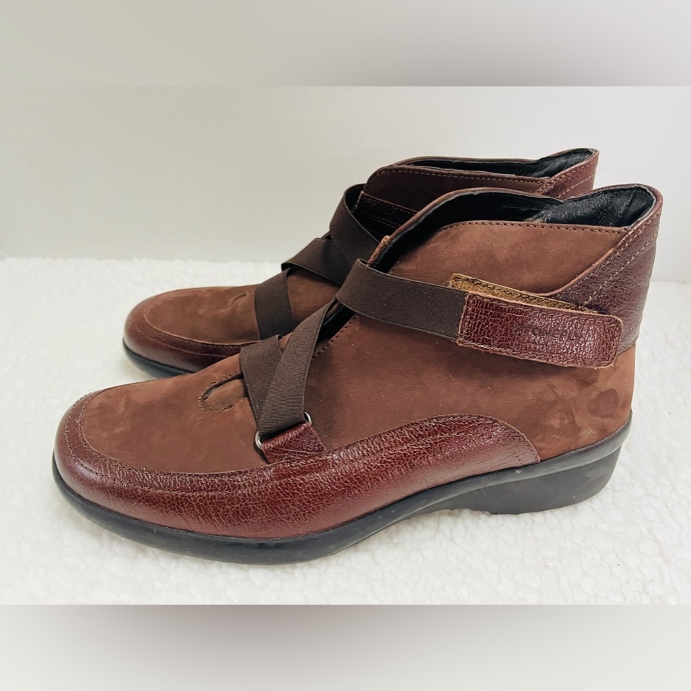 Stonefly Brown Leather/Suede Ankle Boots EU 38